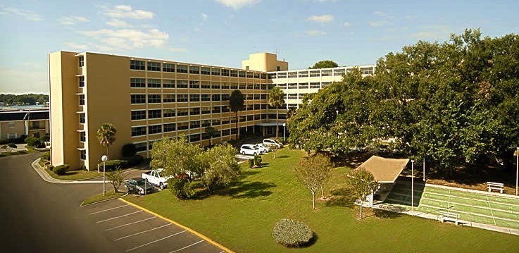 The exterior view of the Plymouth Apartment Complex.