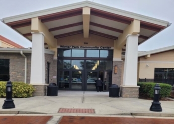 Entrance of the Winter Park Community Center.