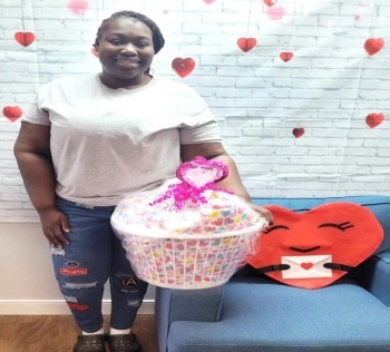 Winner of one of the Valentines giveaway.