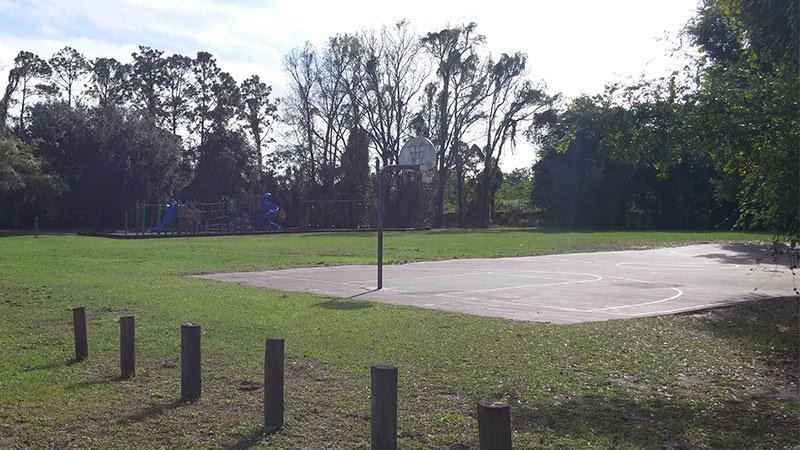 The basketball court at the Meadows.